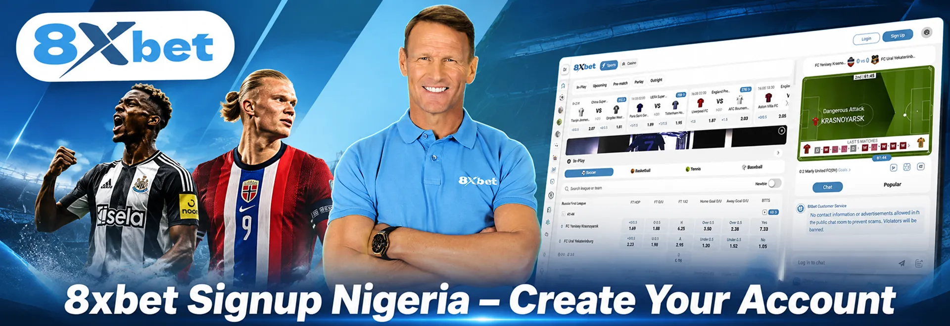 8xbet signup Nigeria banner